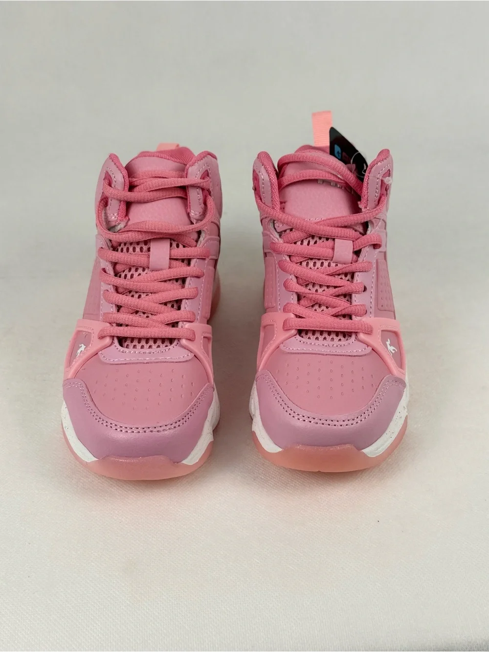 AND1 toddler Girl size 13 High Top Basketball Sneakers color PINK New